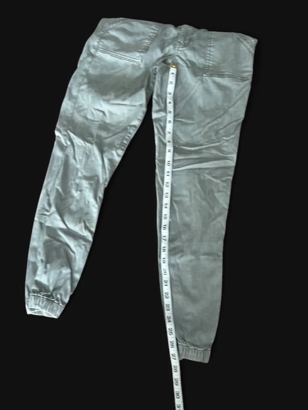American Eagle Casual Elastic-Waist Jogger Pants - Light Green